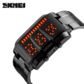 Metal Unique japan movt factory price led watch waterproof Unisex